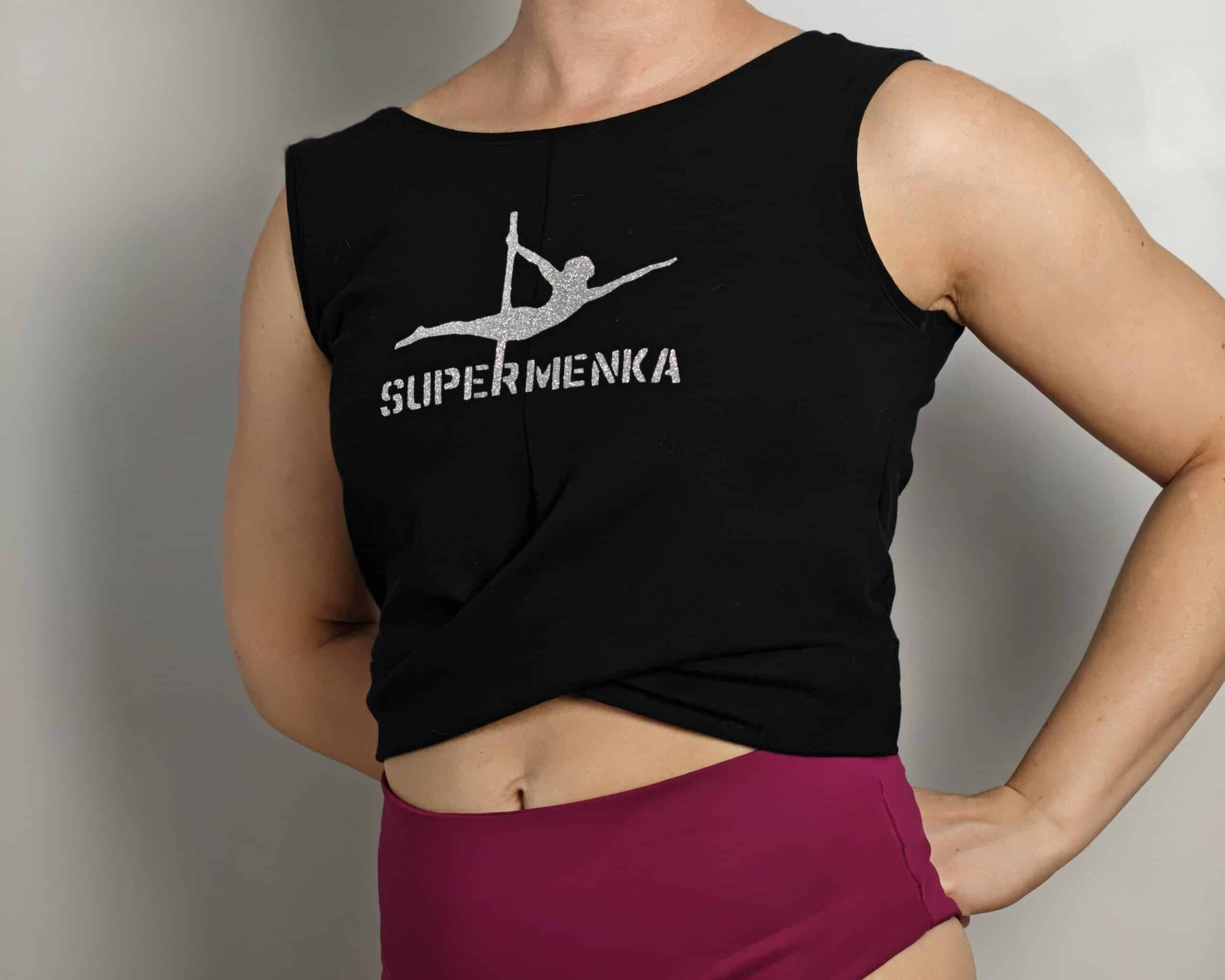 Koszulka Supermenka czarna